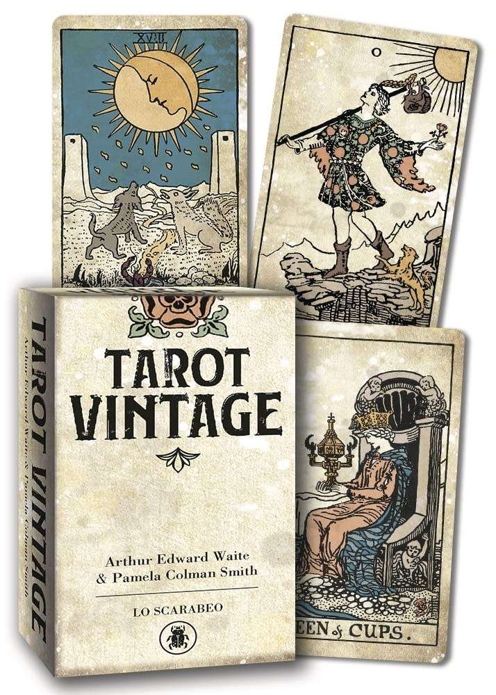 TAROT VINTAGE 78 LARGE CARDS DECK WITH GUIDEBOOK