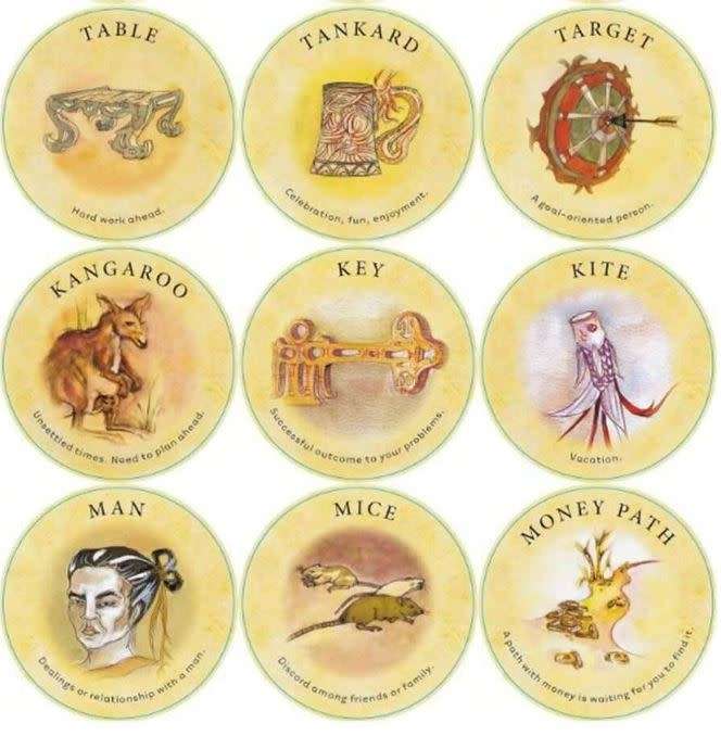 TEA LEAF FORTUNE ORACLE 200 ROUND CARDS DECK