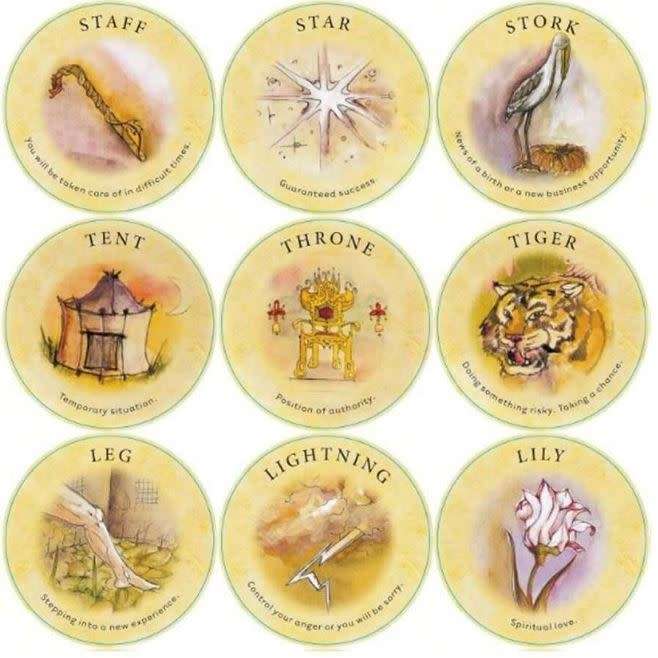 TEA LEAF FORTUNE ORACLE 200 ROUND CARDS DECK