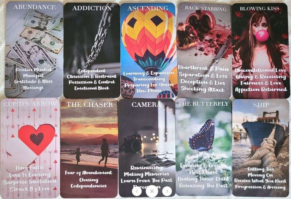 MYSTIC RED ROSE ORACLE CARDS DECK