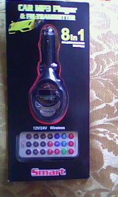 WIRELESS 8 IN ONE CAR MP3 PLAYER & FM TRANSMITTER