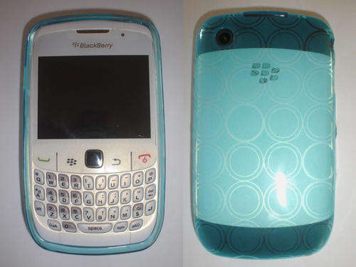 Blackberry Curve 8250 Silicone Phone Cover/Skin - Blue