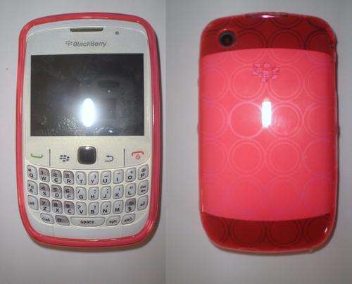 Blackberry Curve 8250 Silicone Phone Cover/Skin - Pink