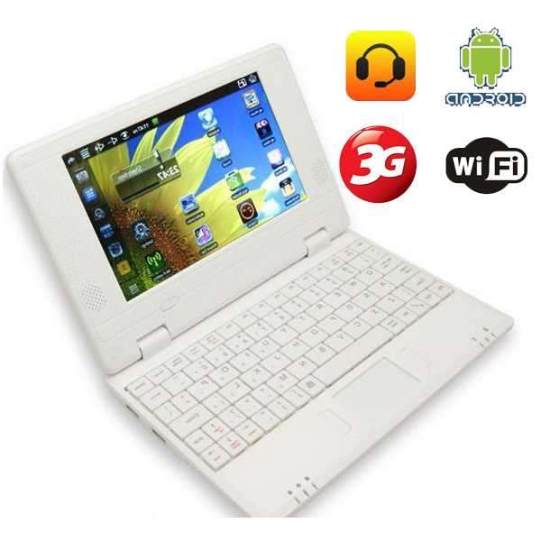 LOCAL STOCK* 7" Android 2.2 Netbook Notebook VIA 8650 Notebook WIFI ~ 3G ~ WHITE