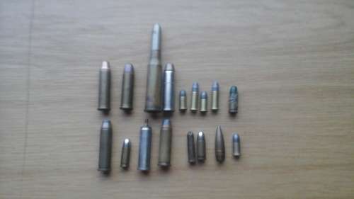 Old Bullets collection of 17