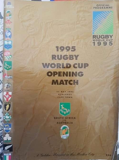 1995 RUGBY WORLD CUP OPENING MATCH SOUTH AFRICA V AUSTRALIA PROGRAMME