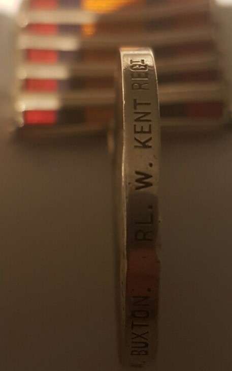 QSA MEDAL - 6177 - Pte W BUXTON - 5 BARS - QUEENS OWN ROYAL WEST KENT REG