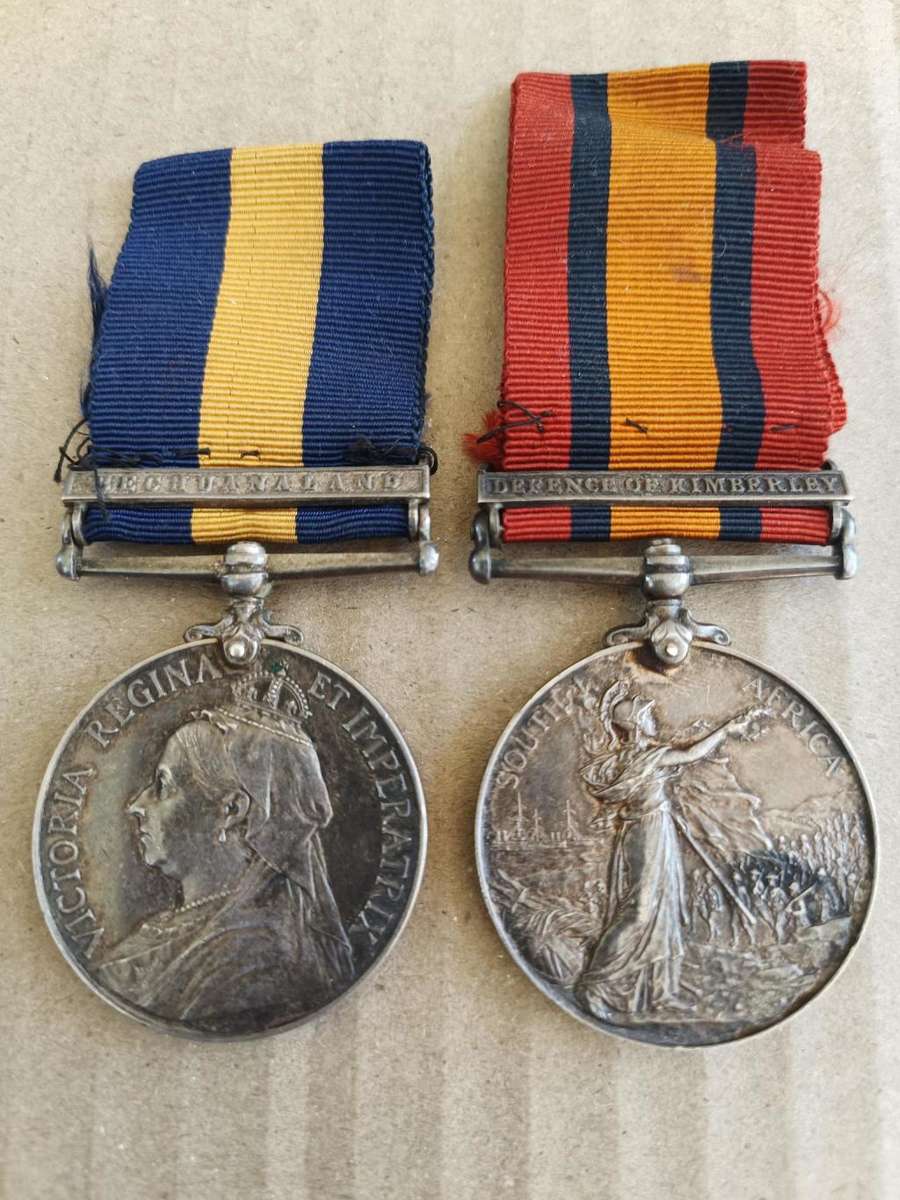 QSA AND CAPE OF GOOD HOPE GENERAL SERVICE MEDAL PAIR - DEFENCE OF KIMBERLEY
