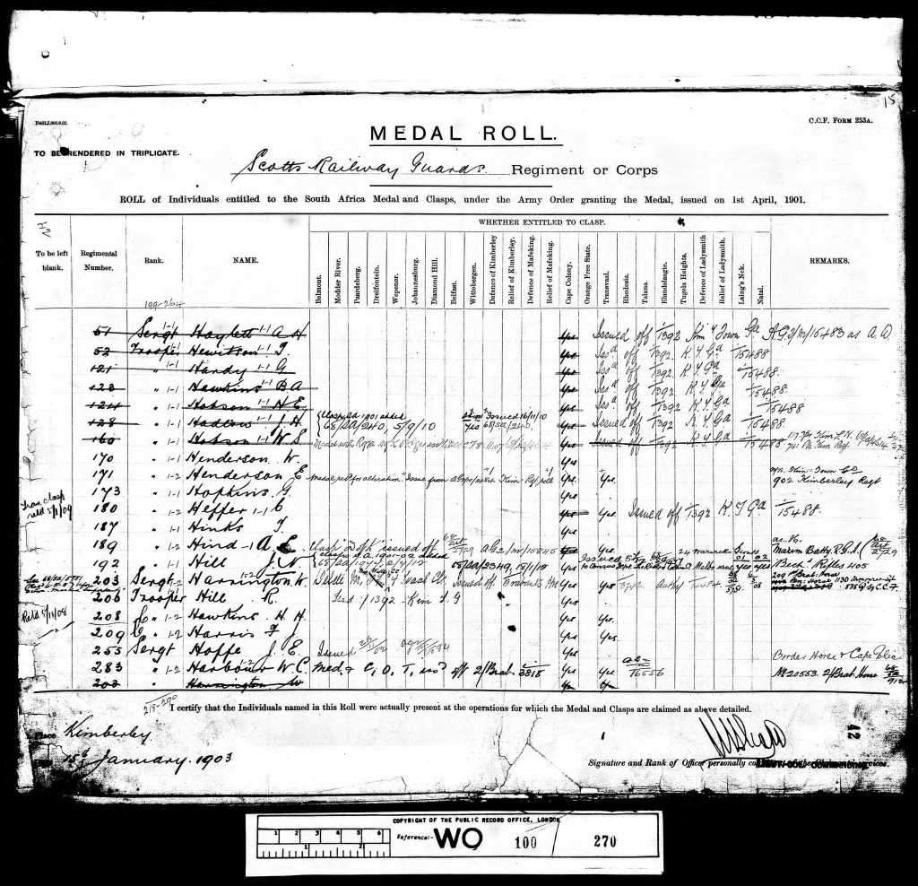 QSA AND CAPE OF GOOD HOPE GENERAL SERVICE MEDAL PAIR - DEFENCE OF KIMBERLEY