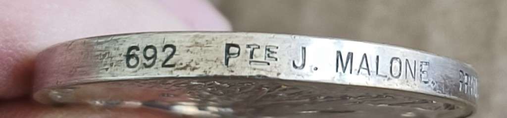 QUEENS SOUTH AFRICA MEDAL - PRINCE ALFREDS VOL GUARDS