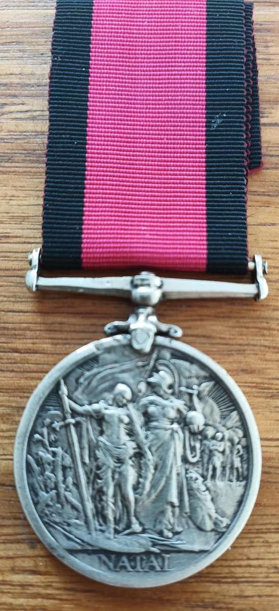 1906 NATAL REBELLION MEDAL -  ART NAT DVR JERRIE - CAPE MTD RIFLEMEN