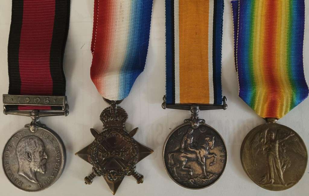 1906 NATAL REBELLION AND WW1  GROUP - NATAL POLICE AND BOTHAS NTL HORSE.