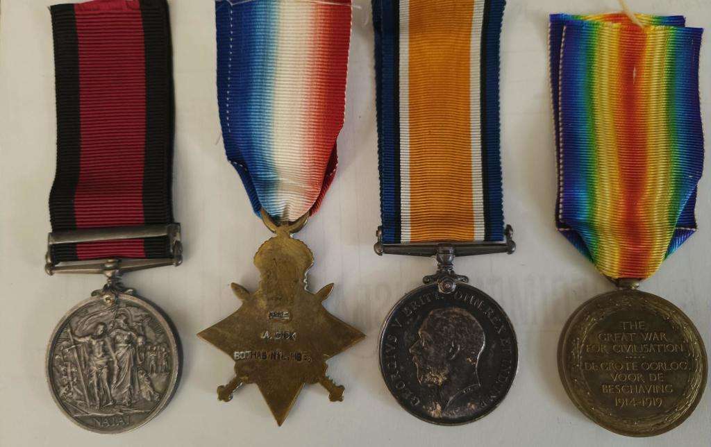 1906 NATAL REBELLION AND WW1  GROUP - NATAL POLICE AND BOTHAS NTL HORSE.