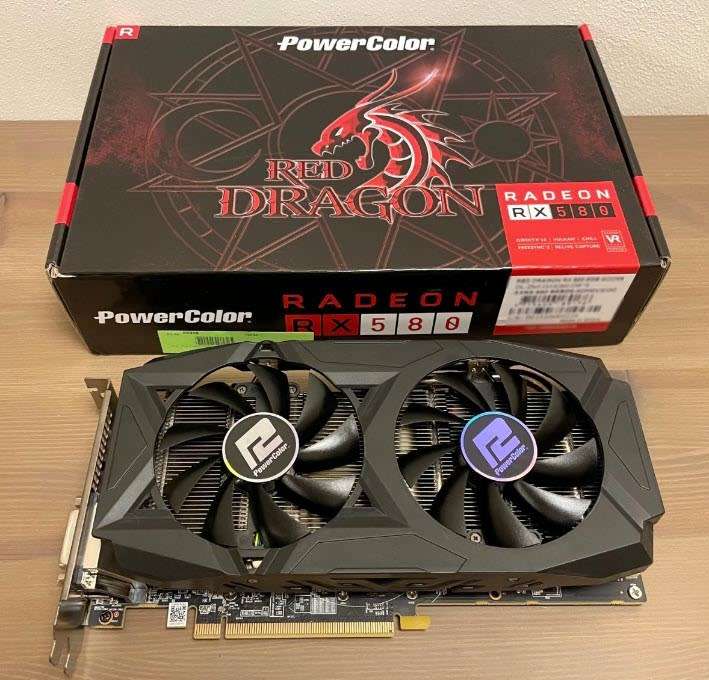 PowerColor RX580 4GB Red Dragon ** GAMING GRAPHICS CARD ** GOOD CONDITION