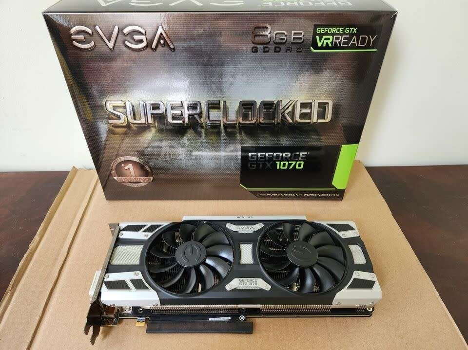 EVGA GTX 1070 8GB SUPERCLOCKED ** Gaming Graphics Card ** Excellent Condition ** Never Mined