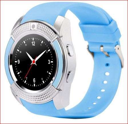 LOCAL STOCK V8 Smart Watch (Baby Blue)