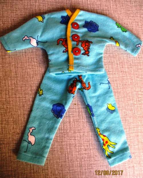 Ken - Barbie - winter pyjamas in animal print.