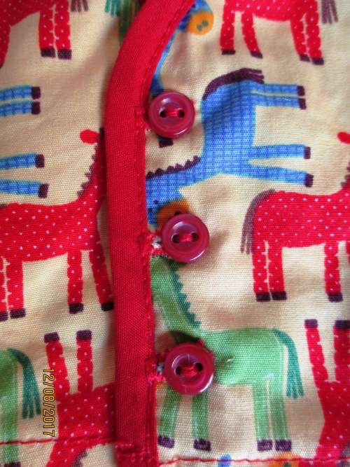 Ken - Barbie - summer pyjamas in yellow crazy horse print.