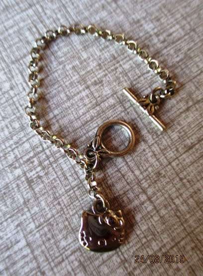 Barbie doll's pink check top + leggings + chain belt