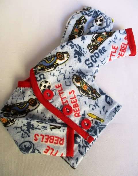 Ken doll`s winter pyjamas - sports red