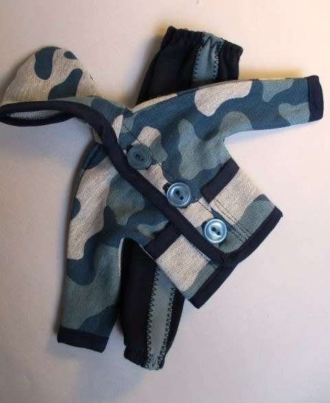 Ken doll`s tracksuit  - navy / blue camo