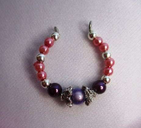 Barbie doll`s long dress, bag and necklace - pink/turquoise