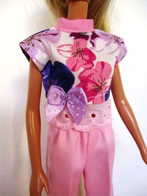 Barbie doll`s pants, top and hoodie - pink