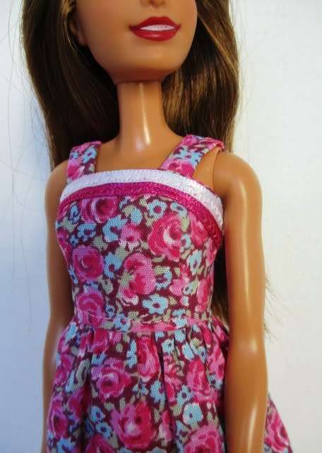 Barbie doll`s summer dress and panties - pink rose