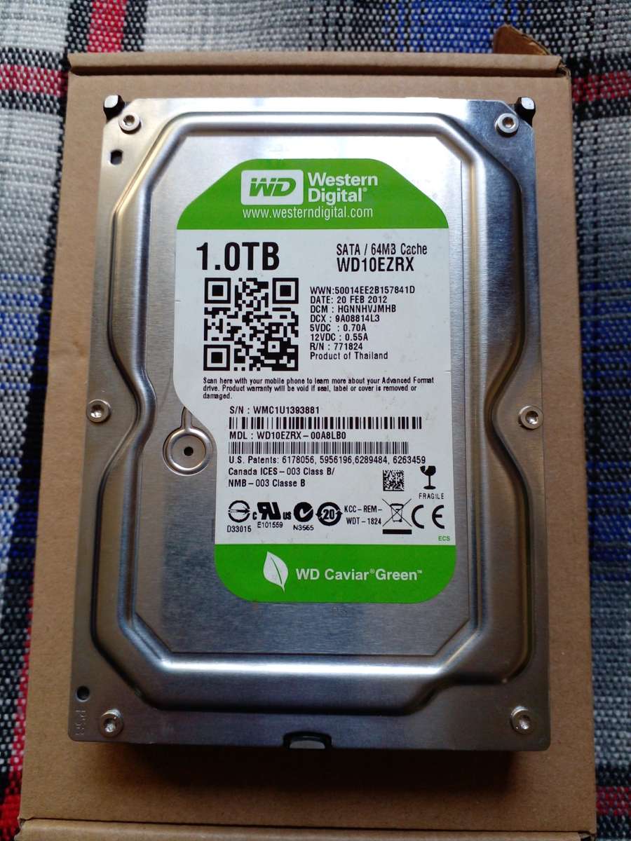 WD Caviar Green 1TB Hard Disk Drive
