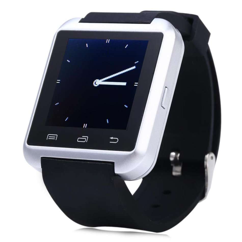 SILVER U8S Outdoor Sports Bluetooth 3.0 Smart Watch with Remote Camera