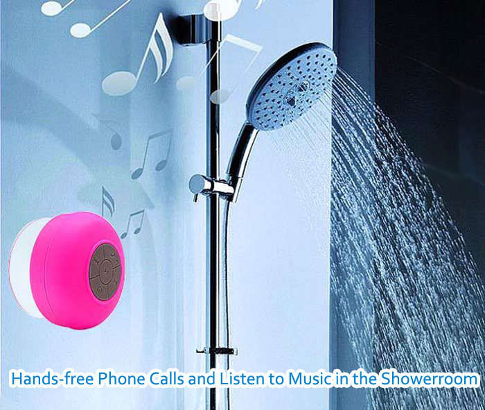 Water Resistant Shower Bluetooth Speaker 4 color