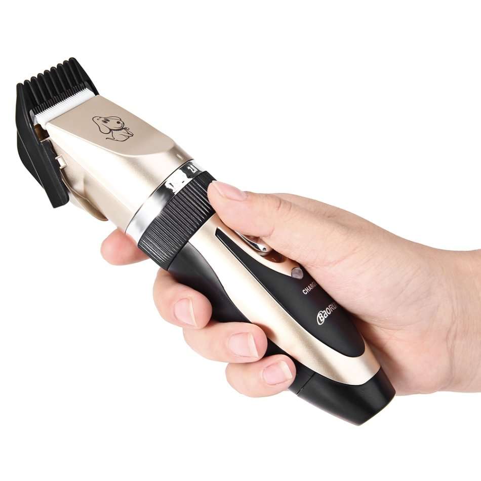 Professional Rechargeable Cordless Pet Hair Clipper with Grooming Kit for Dogs Cats House Animals