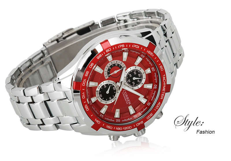 Curren Men Fashion Quqrtz Sport Wristwatch Watch