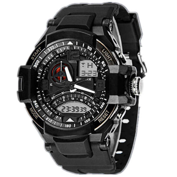 SYNOKE Men Fashion Outdoor Sports Waterproof Wristwatch Watch