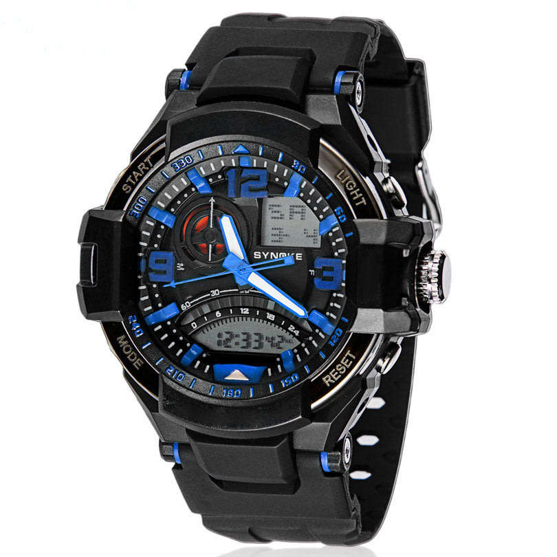 SYNOKE Men Fashion Outdoor Sports Waterproof Wristwatch Watch