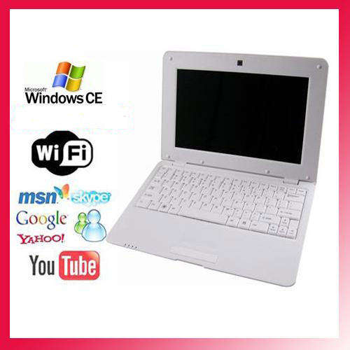 New 10.1" Mini Windows CE 6.0 Laptop Netbook VIA8650 CPU 256M RAM WIFI Camera