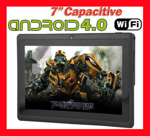 Multi-Touch Boxchip A13 Cortex A8 1.5GHz 4GB 512MB Android 4.0 7-in Tablet PC