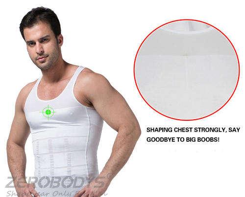Men Firm Tummy Belly Buster Control Slimming Body Shaper Shaping Vest Undershirt Shapewear