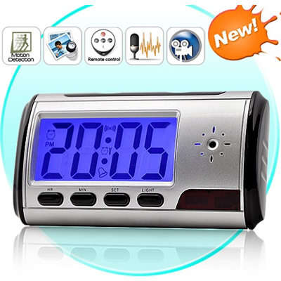 Remote Control Spy Clock Camera DV Recorder Motion Detection Hidden Camcorder