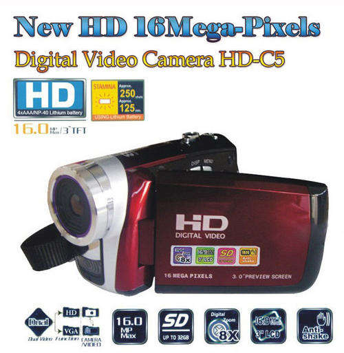HD 16MP 3" LCD 8X Zoom DIGITAL VIDEO CAMERA CAM DV Camera MAX 32GB