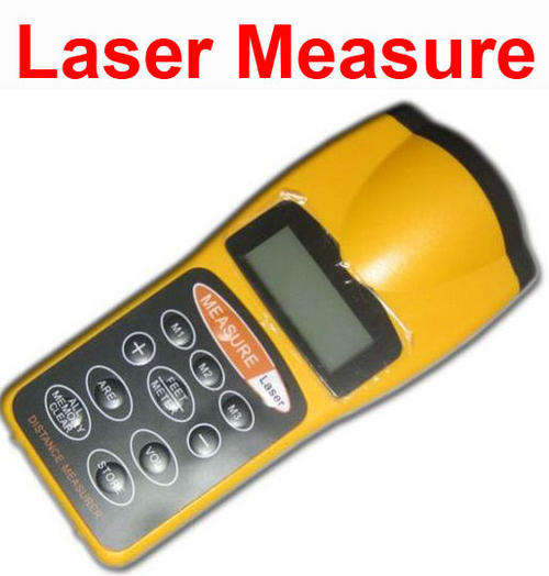 Ultrasonic Distance Measure Measurer With Laser Pointer