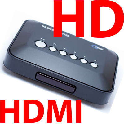 HD Media Player With HDMI 5ft Cable DIVX RMVB USB SD MP4 MPEG SD HC TV