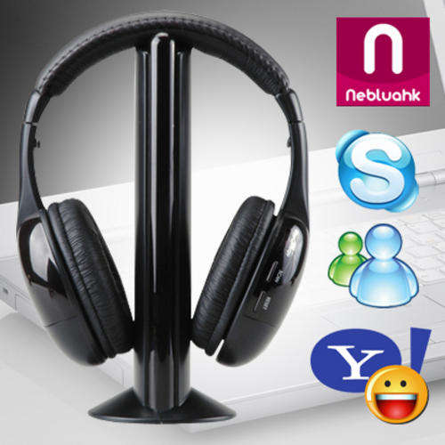 5 IN 1 WIRELESS HEADPHONES WITH FM RADIO