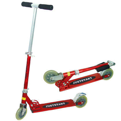 COMPACT FOLD UP SCOOTER WITH LED LIGHT UP  WHEELS