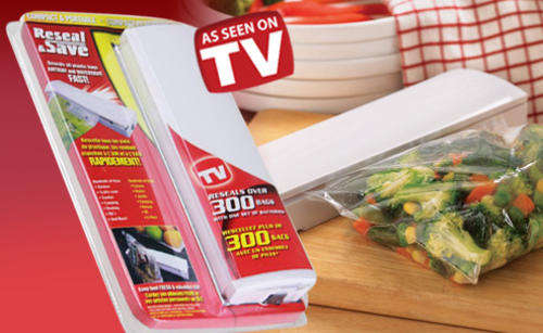 RESEAL AND SAVE WITH THIS COMPACT PLASTIC BAG SEALER