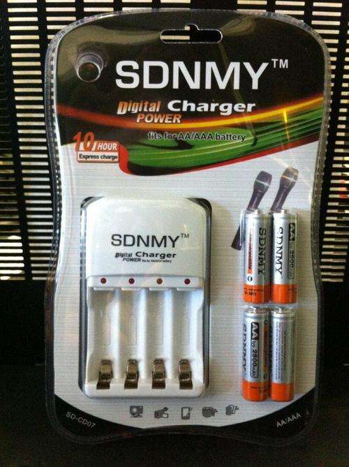 Digital Power Charger for AA, AAA & 9V batteries. All in One.