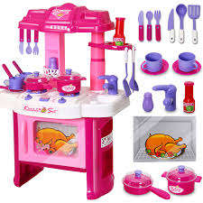 KITCHEN PLAY SET WITH SOUND AND LIGHT + ACCESSORIES