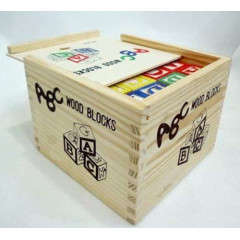ABC EDUCATIONAL WOODEN BLOCKS - 27 PCS