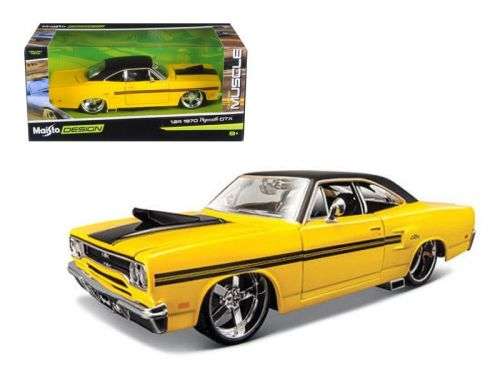 MAISTO DESIGN - MUSCLE - 1970 PLYMOUTH GTX (Scale 1:24)