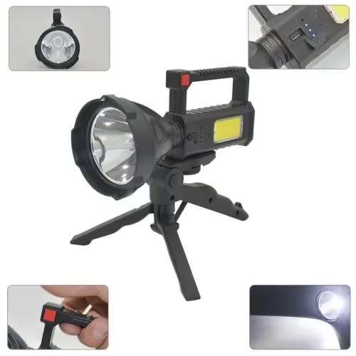USB Rechargeable Flashlight LED Multifunctional Hand Lamp With Stand